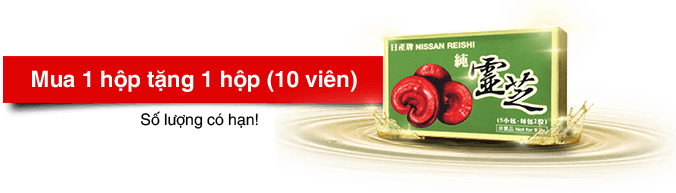 khuyến mãi mua 1 hộp tặng hộp 10 viên thuần linh chi